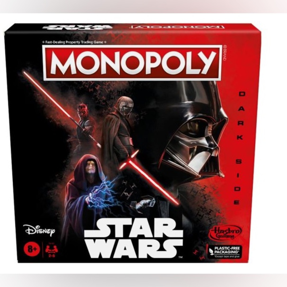 Monopoly Disney Star Wars Dark Side Edition Board Game for Kids and Family